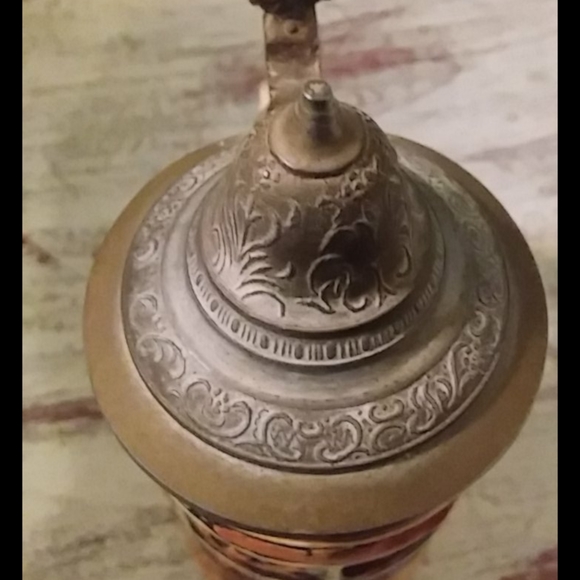 Think Oktoberfest! 1950's Musterschutz Lidded Stein - Picture 8 of 9